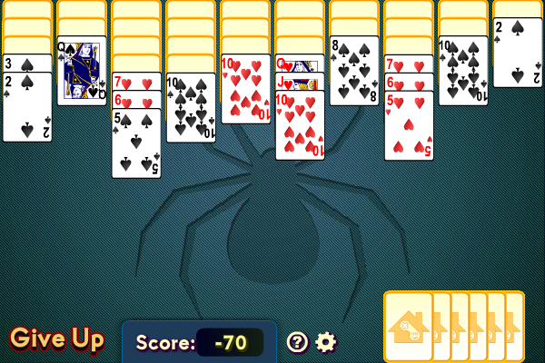 Spider Solitaire 2 (Two) Suits for Free Online - Solitaire Social